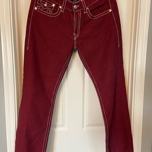 True Religion Maroon Men’s Jeans